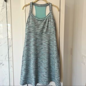 Mondetta Performance Gear MPG Travel Sundress Racer Back Teal Size Medium